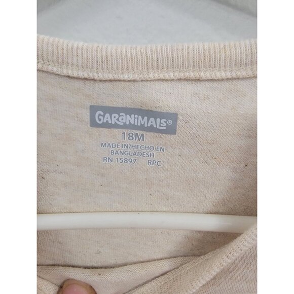 Girls Carters Beige Penguin Long Sleeve Bodysuit‎ With Ruffles & Snaps - Picture 7 of 7